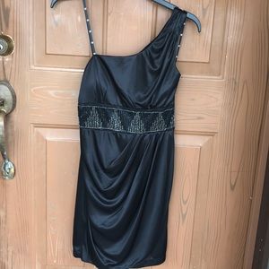 One shoulder cocktail dress